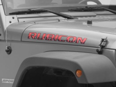 Jeep Wrangler Rubicon Decal 07-18 Jeep Wrangler Rubicon Hood Decals ...