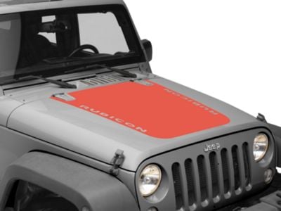 Jeep Wrangler Rubicon Hood Decals - Topo Trail Map Graphics For JK Models (2007-2018 - Foto 5