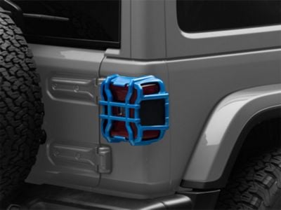 Jeep Wrangler Tail Light Guards; Hydro Blue (18-25 Jeep