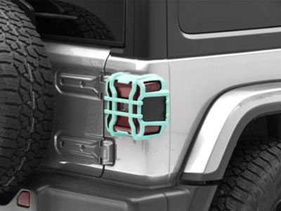 Tail Light Guards; Tropical Breeze Teal (18-24 Jeep Wrangler JL w/ Factory LED Tail Lights)