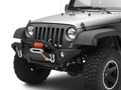 Jeep Licensed by RedRock Trail Force HD Front Bumper with Jeep Logo (07-18 Jeep Wrangler JK)