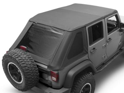 Jeep Wrangler TrailView Frameless Fastback Soft Top; Black Jeep Wrangler TrailView Frameless Fastback Soft Top; Black