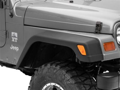 Crown Automotive Fender Flare Kit For 1997-2006 Jeep Wrangler TJ – OE Width, Flat Black (6-Piece)
