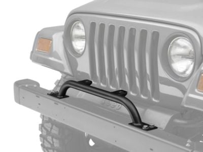 KC HiLiTES 2-Tab Bumper Mount Light Bar; Gloss Black (97-06 Jeep Wrangler TJ)