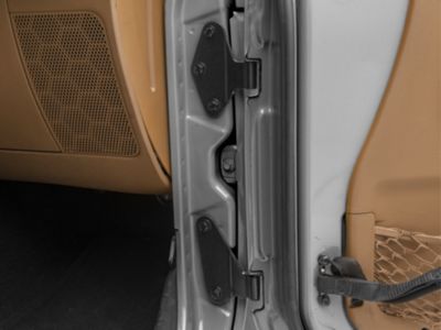 Body Door Hinge Set; Textured Black (07-18 Jeep Wrangler JK 4-Door)