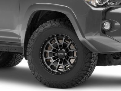 KMC Toyota 4-Runner Summit Satin Black with Gray Tint 6-Lug Wheel