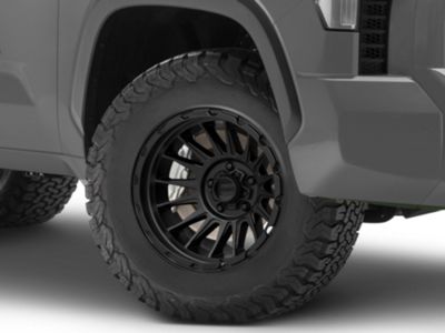 キムラ 42 KMC Tundra Impact Satin Black 6-Lug Wheel; 18x9; 18mm Offset