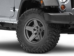 Mammoth Boulder Charcoal Wheel; 17x9 (07-18 Jeep Wrangler JK)