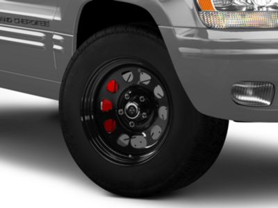 Mammoth Jeep Grand Cherokee D Window Black Steel Wheel; 17x9; -6mm