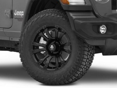 Mammoth Jeep Wrangler Madness Matte Black Wheel; 18x9 J143263 (18 