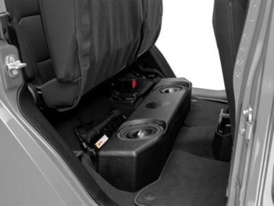 MB Quart Dual 8-Inch Underseat Subwoofer System Upgrade with 400 Watt Amplifier (20-24 Jeep Gladiator JT)