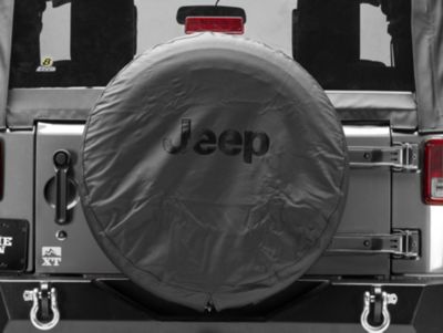 Mopar Jeep Wrangler Spare Tire Cover with Jeep Logo for 30