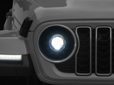 Morimoto Super7 LED Headlights; Black Housing; Clear Lens (18-26 Jeep Wrangler JL)