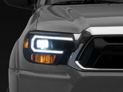 Morimoto XB Hybrid LED Headlights; Black Housing; Smoked Lens (12-15 Tacoma)