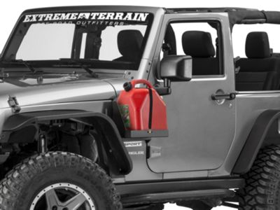 MORryde Jerry Can Side Mount Tray; Driver Side (07-18 Jeep Wrangler JK)