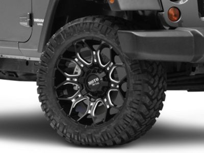 Moto Metal Jeep Wrangler Sniper Gloss Black Milled Wheel