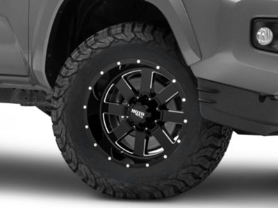 Moto Metal Tacoma MO962 Gloss Black Milled 6-Lug Wheel; 17x10