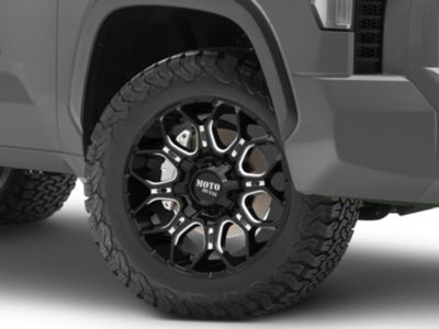 メタル　20 Moto Metal Tundra MO808 Sniper Gloss Black Milled 6-Lug