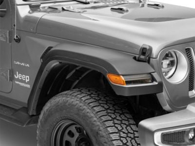 MP Concepts High Clearance Fender Flares with Sequential Turn Signals; Front (18-26 Jeep Wrangler JL)