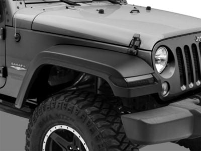 MP Concepts JL Style Front Fender Flares with Sequential Turn Signals (07-18 Jeep Wrangler JK)