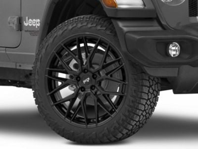 Niche Jeep Wrangler Gamma Gloss Black Wheel; 22x9; 35mm Offset