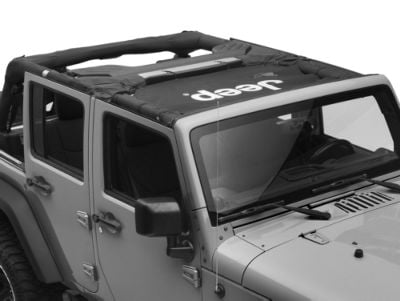 Jeep Licensed by RedRock Jeep Wrangler Mesh Sun Shade with