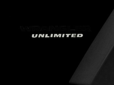Jeep Licensed by RedRock Unlimited Side Decal; Silver (87-18 Jeep Wrangler YJ, TJ & JK)