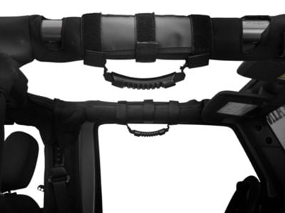 Rugged Ridge Ultimate Grab Bar Handles; Black (Universal; Some Adaptation May Be Required)