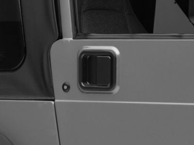 OPR Door Handle; Driver and Passenger Side; Black (97-06 Jeep Wrangler TJ w/ Full Doors)