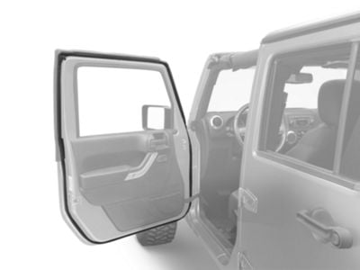 OPR Front Door Weatherstrip; Driver Side (07-18 Jeep Wrangler JK)
