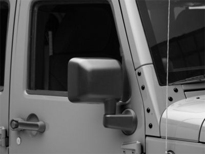 OPR Manual Non-Heated Swing Away Door Mirror; Passenger Side (07-18 Jeep Wrangler JK)