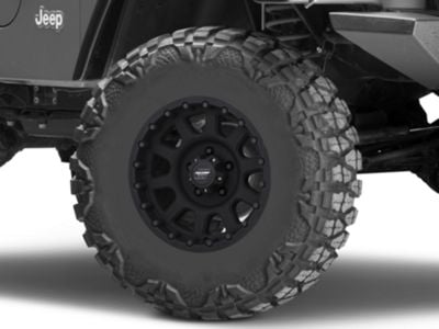 Pro Comp Wheels Jeep Wrangler Vintage Flat Black Wheel; 16x8