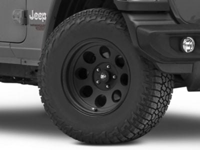 Pro Comp Wheels 69 Series Vintage Flat Black Wheel; 17x9 (18-24 Jeep Wrangler JL)