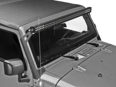 Raxiom 50-Inch LED Light Bar Windshield Mount (07-18 Jeep Wrangler JK)