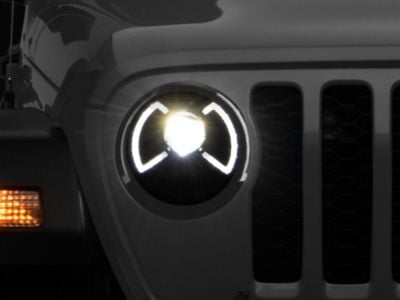 Raxiom LED Projector Headlights; Black Housing; Clear Lens (20-24 Jeep Gladiator JT)