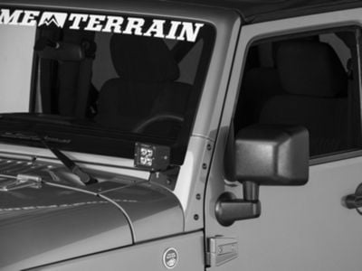 Raxiom Windshield Mounted Light Brackets (07-18 Jeep Wrangler JK)