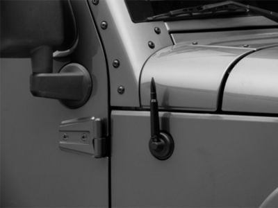 RedRock Billet Aluminum Bullet Style Antenna (07-18 Jeep Wrangler JK)
