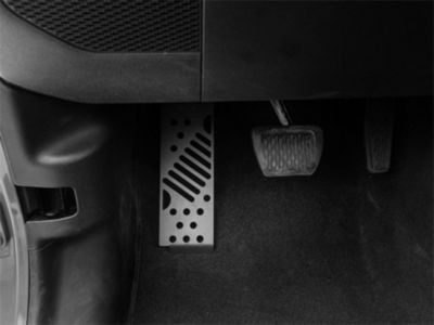 RedRock Dead Pedal Assembly; Matte Black (18-24 Jeep Wrangler JL, Excluding 4xe)