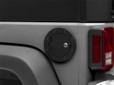 RedRock Locking Aluminum Fuel Door Cover (07-18 Jeep Wrangler JK)