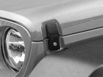 RedRock Locking Hood Catch Kit (18-24 Jeep Wrangler JL)