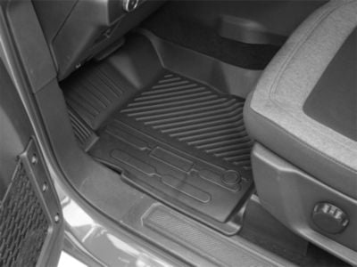 RedRock All-Weather Front and Rear Floor Liners; Black (21-24 Bronco 4-Door)