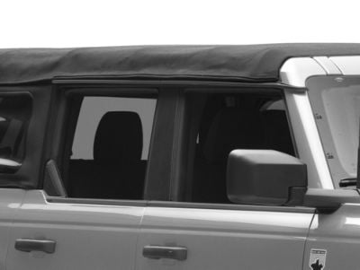RedRock Window Visors; Matte Black (21-24 Bronco 4-Door)
