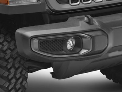 RedRock Fog Light Surround; Gray; Passenger Side (18-24 Jeep Wrangler JL)