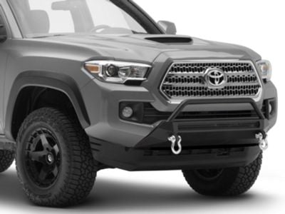 RedRock Tacoma Stubby Front Bumper with Over-Rider Hoop TT34718 (16-23 ...