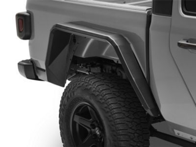 Road Armor Stealth Rear Fender Flares; Textured Black (20-24 Jeep Gladiator JT)