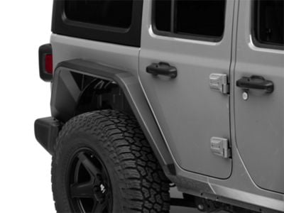 Road Armor Stealth Rear Fender Flares; Textured Black (18-24 Jeep Wrangler JL)