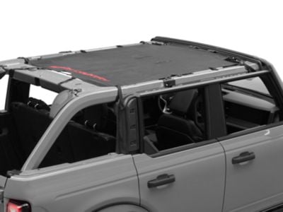 Rough Country Mesh Bikini Top Plus; Black (21-24 Bronco 4-Door)