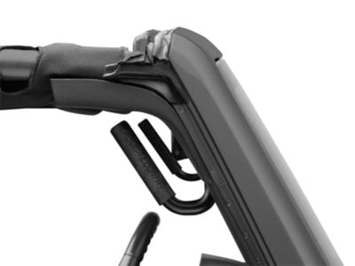 Rough Country Solid Steel Front and Rear Grab Handles; Black (07-18 Jeep Wrangler JK)