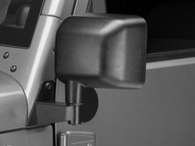 Mirror Relocation Brackets For Jeep Wrangler YJ 1987-1995 – Black RT30010 / 57004