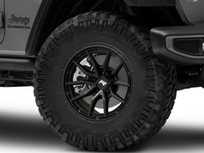 Rovos Wheels Jeep Gladiator Sahara Satin Black Wheel; 18x9; -6mm Offset